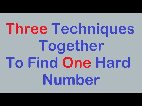 Sudoku Primer 225 - Three Techniques Together to Find a Hard Number
