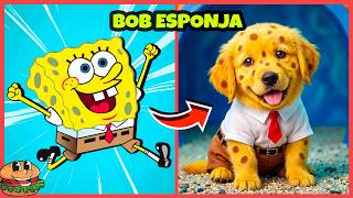 🧽 BOB ESPONJA VERSÃO CACHORRO 🐶 | 🔊 ADIVINHE PELA VOZ | Você consegue acertar todos? #quiz