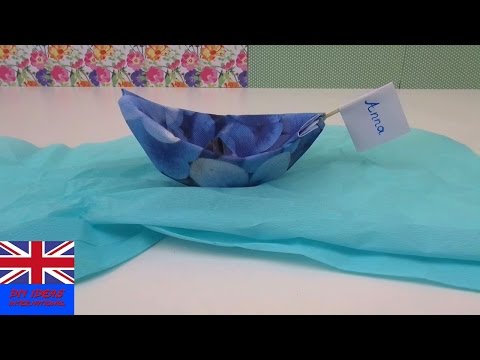 Napkin Boat - Tutorial: How to fold a boat with a Napkin? Easy Table Decoration