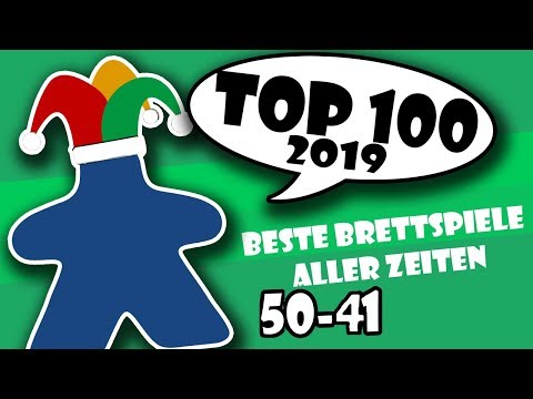 Top 100 Brettspiele: Platz 50-41 (Stand 2019)