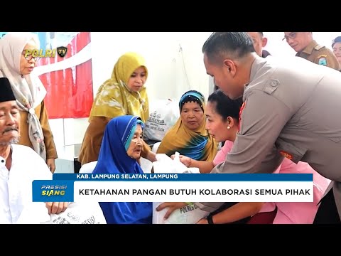 POLRES LAMPUNG SELATAN DUKUNG KETAHANAN PANGAN DAN GIZI MASYARAKAT