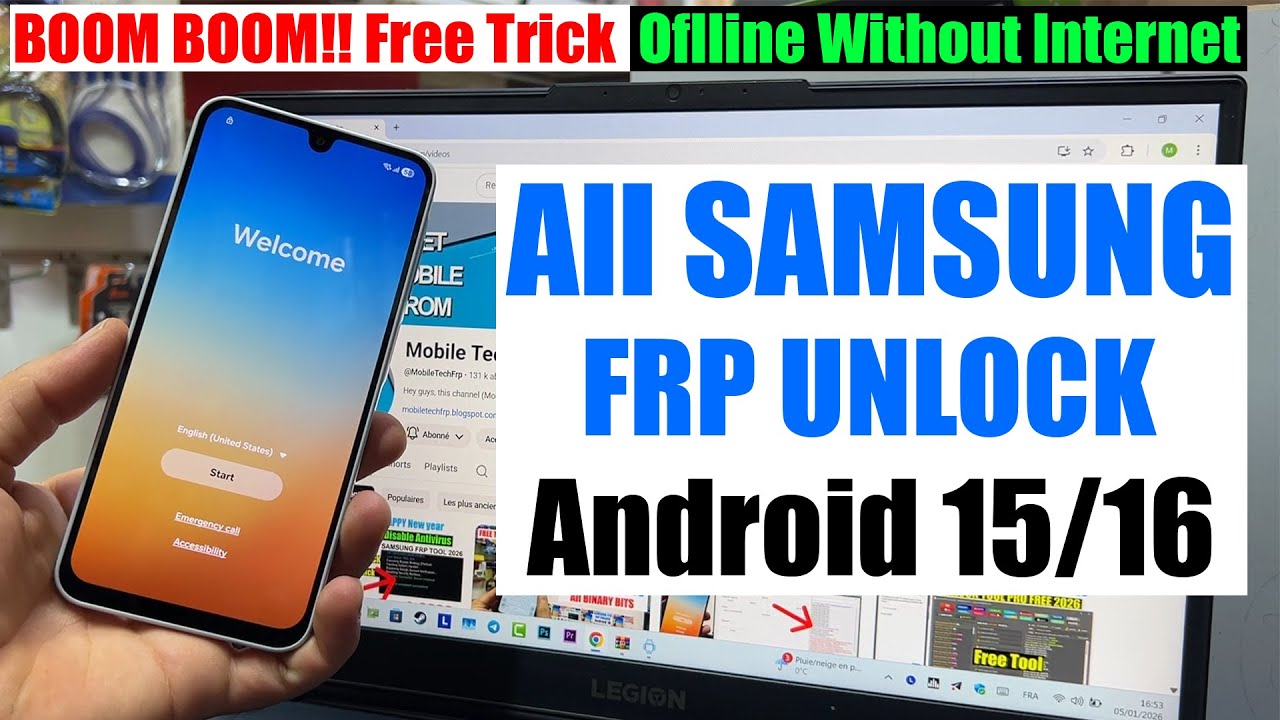 All Samsung FRP Bypass 2026 Android 15/16 | Remove Google Account, New FRP Tool 2026