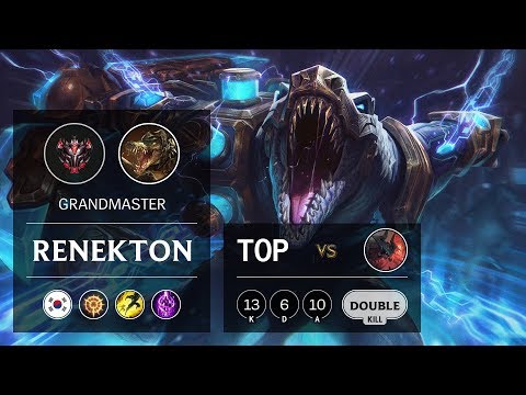 Renekton Top vs Aatrox - KR Grandmaster Patch 9.21
