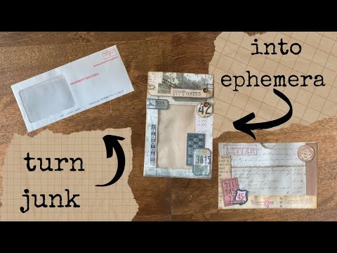 Window Pockets made from Junk Mail Envelopes