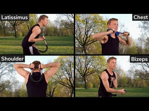 Fitness Gadgets: Power Twister 10 Top exercises (chest, back, shoulders, biceps, abdominal muscle)