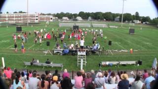 Stoughton HS Marching Black Knights and Color Guard, September 10, 2016