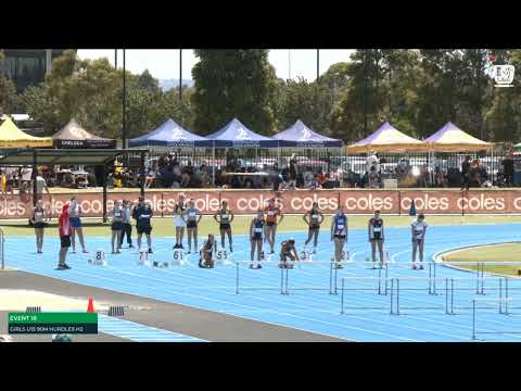 Girls U16 90m Hurdles Heat 2: 2025/26 State Combined Event Championships