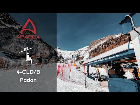 4-CLD/B Padon | Arabba - Marmolada | GoPro Timelapse 4K with GPS Data #dolomitisuperski