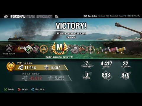 General T27 get 7 kills and M medal in Prodrovka on WOT Console