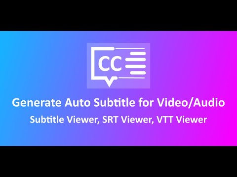 Auto Subtitle Generator
