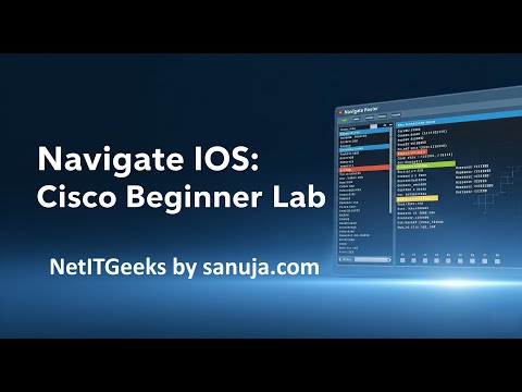 CCNA Lab: Navigate IOS - Basic simple lab - Real CCNA 1 lab demo 03