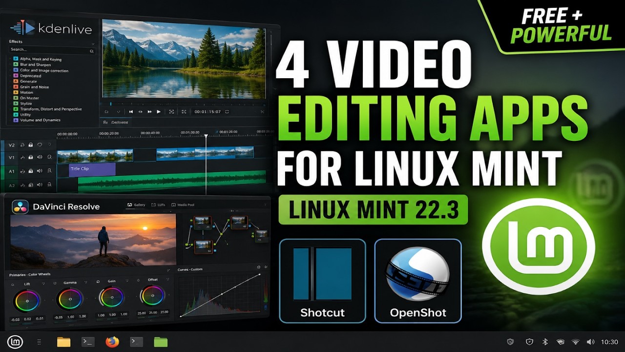 4 Video Editing Apps for Linux Mint 22.3 Cinnamon You Should Try in 2026