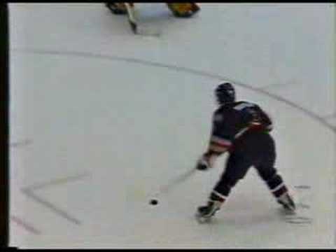 Mark Hartigan chokes on the open net