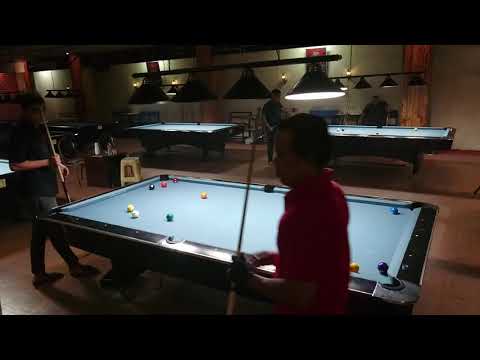 Ali Belhaj Maroko VS Anton Interbill di Penyisihan Turnamen Circuit Billiard Bekasi 16102020