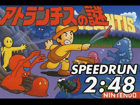Atlantis No Nazo NES Speedrun in 2:48.00