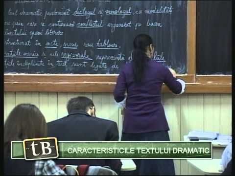 TeleBAC Romana - Caraxteristicile textului dramatic by Georgeta Popescu