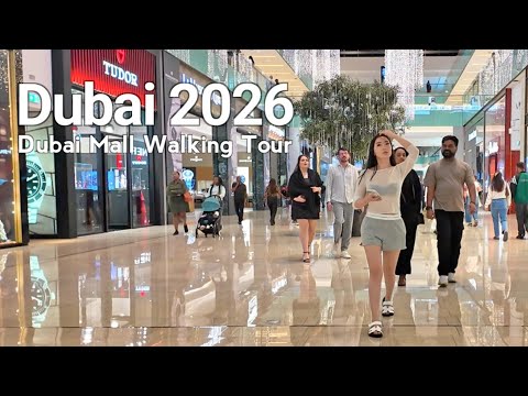 Dubai 4K🇦🇪 Dubai Mall 🛍️ Winter Walking Tour 2026  