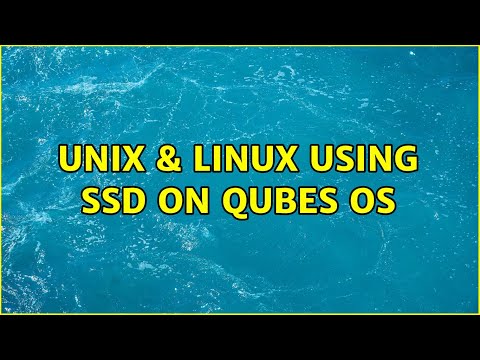 Unix & Linux: Using SSD on Qubes OS