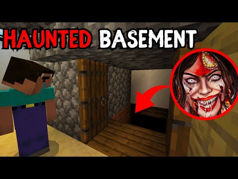 SOMEONE IS THERE! 😨Minecraft Haunted Basement