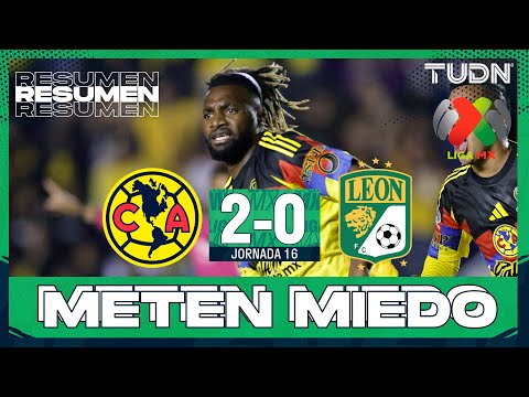 Summary and goals - América 2-0 León | Liga MX - Matchday 16 Apertura 2025 | TUDN