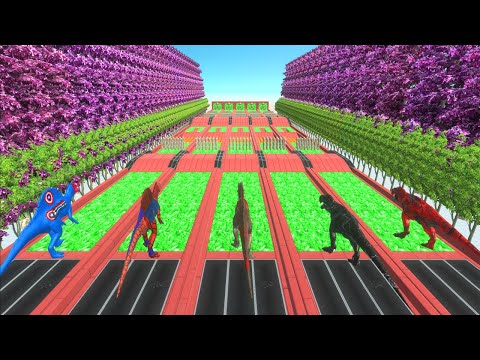 Dinosaur Race get a Green Pig #2 - Animal Revolt Battle Simulator