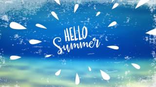 Hello Summer Blue Sea  - GIF like summer animation