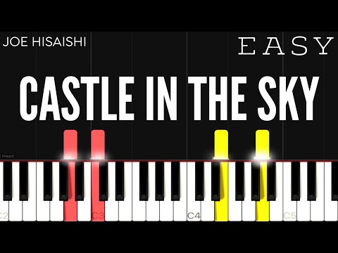Joe Hisaishi - Laputa - Castle In The Sky Theme | EASY Piano Tutorial