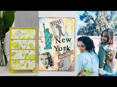 ManosalaObraTv  2018 Programa 108 - Pintar Muebles - Mixed Media - Pintura en Aerosol