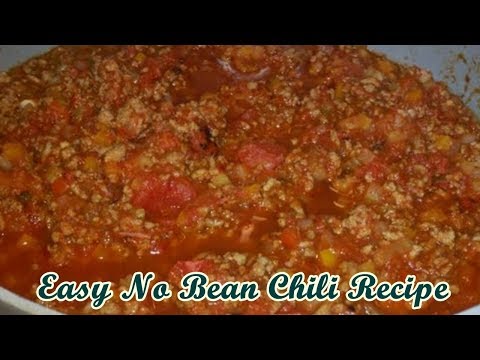 Easy No Bean Chili Recipe