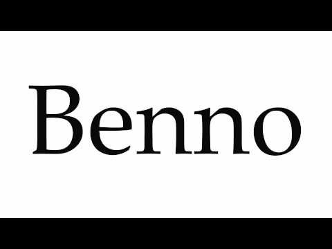 How to Pronounce Benno