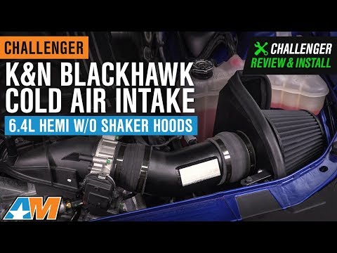 2011-2019 Challenger K&N Blackhawk Cold Air Intake 6.4L HEMI w/o Shaker Hoods Review & Install