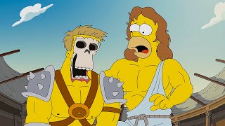 Homer First Gladiatorial Fight - Simpsons 32x02