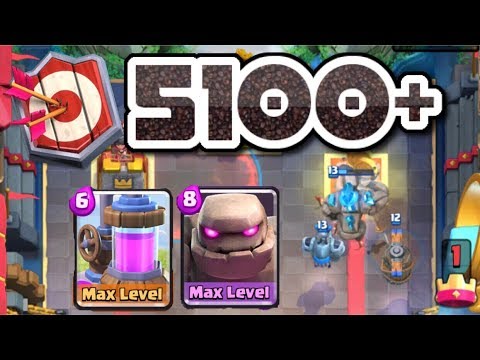 5100+ MASTER 1 TROPHY PUSHING WITH GOLEM PUMP DECK! LIVE GAMEPLAY | Clash Royale