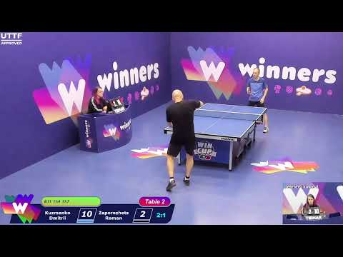 WINners CUP table 2  07.11 Kuzmenko Dmitrii - Zaporozhets Roman  17:45