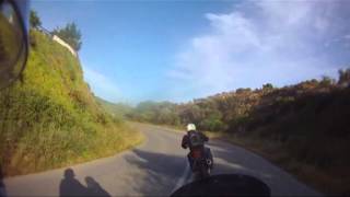 preview picture of video 'Vstrom ride from Ierissos to Ouranoupoli'