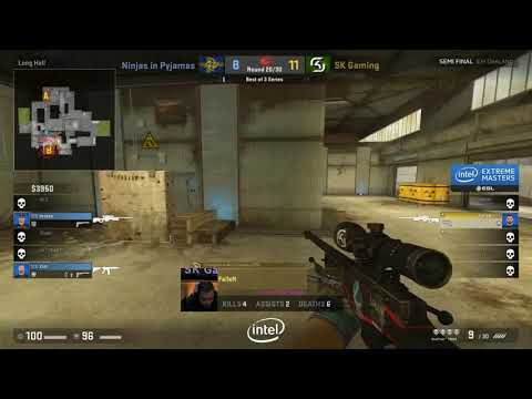 Tense round SK vs. NiP (4k for GeT_RiGhT & smart clutch from FalleN)