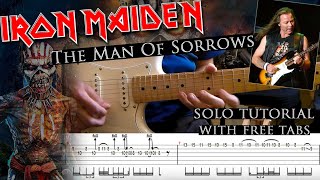 Iron Maiden - The Man Of Sorrows Dave Murray's intro solo lesson (with tablature and backing tracks)