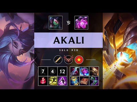 Akali Mid vs Vel'Koz - VN Grandmaster Patch 25.S1.2