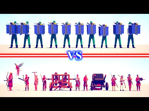 PRESENT ELF Team vs ARROW Team - Totally Accurate Battle Simulator TABS