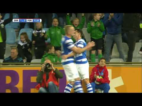 Een paar kansen en de goals van De Graafschap - Fortuna Sittard 2017 2-0