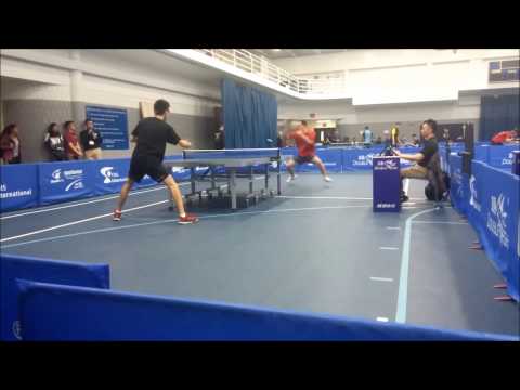 Boson Wu vs Timothy Wang | Men's Singles Round of 32 | 2017 NCTTA Nationals (Clip)