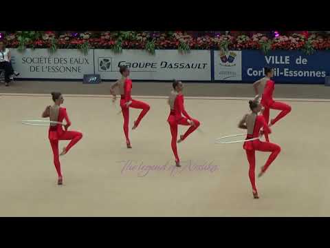 UKRAINE 6 clubs 2 hoops - 2016 Corbeil (Friday evening demo)