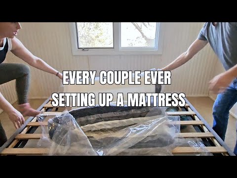 ORIGIN ADAPT HYBRID MATTRESS REVIEW + EVERY COUPLE EVER SETING UP A MATTRESS