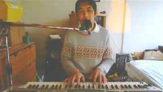 Me playing & singing Charles Aznavour  DANCE OLD FASHIONED WAY ( cover ) with self madekaraoke.