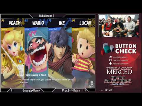 Button Check 14 Ultimate Doubles (Winners Semis) - Snaggle + Manny vs  Pres. Evil + Rajun