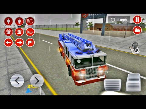 Fire Truck Driving Game 2020 - Emergency Rescue Simulator #24 - Android GamePlay