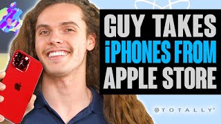 FAKE Employee STEALS iPHONES from Apple Store. Does he Get Caught?