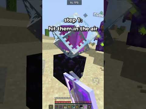 how to hit crystal in 3 easy steps! #shorts  #minecraft