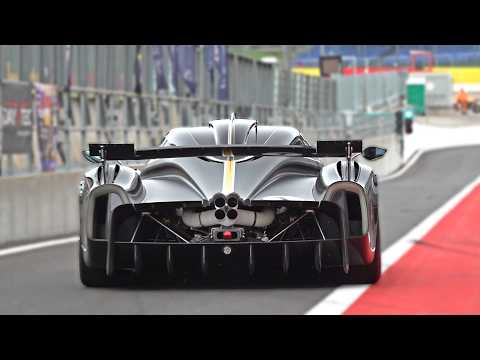 Pagani Huayra R with UNRESTRICTED Exhaust SOUNDS at Circuit Spa Francorchamps!