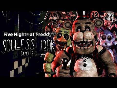 FNAF Soulless Look Demo 2.0 - Full Game Walkthrough (Nights 1-3 & Extras)